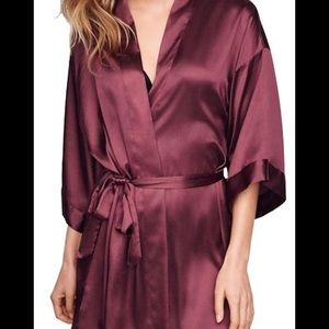 Victoria’s Secret Mahogany silk red robe